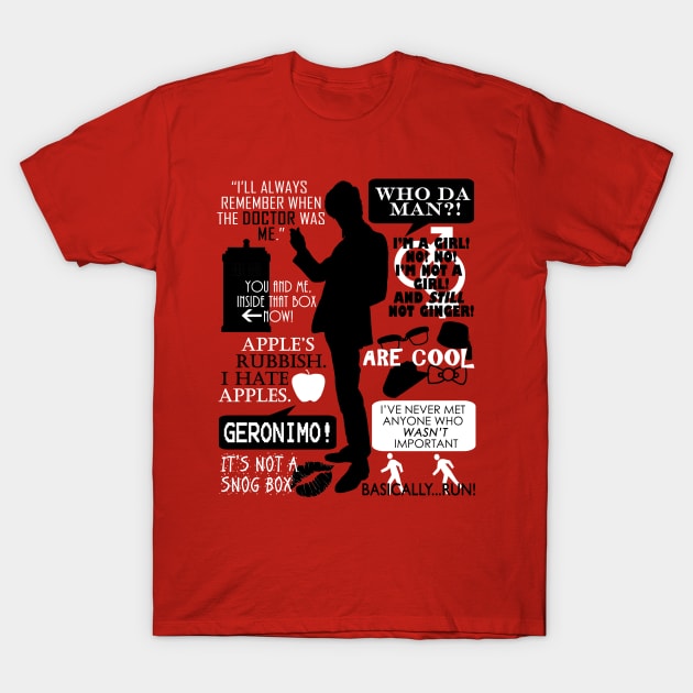 Doctor Who - 11th Doctor Quotes T-Shirt by Fantality